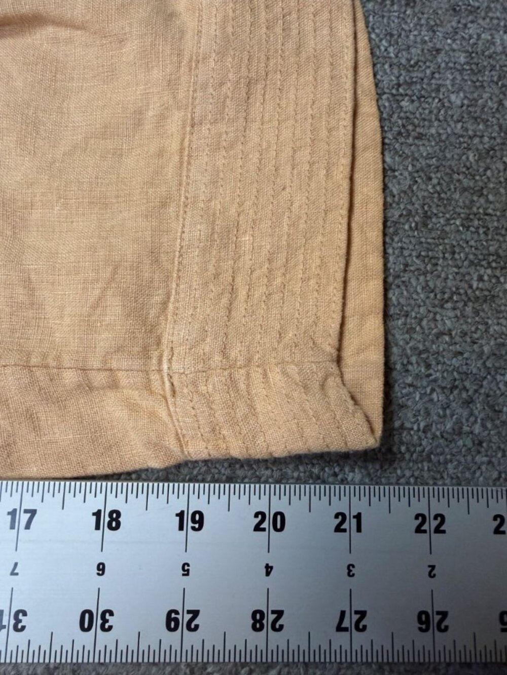 J Jill Pure Jill Linen Pants XS Petite Sherbet Orange Pull On Crop Casual Summer - Picture 4 of 5